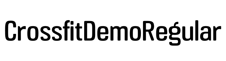 Crossfit Demo Regular  Descarca Fonturi Gratis