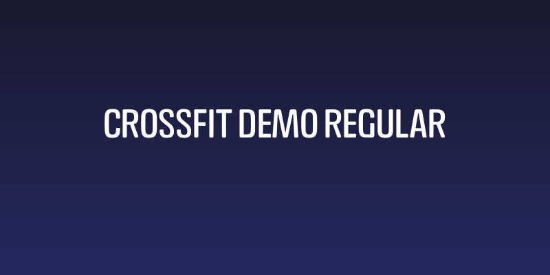 Crossfit Demo Regular Social Header