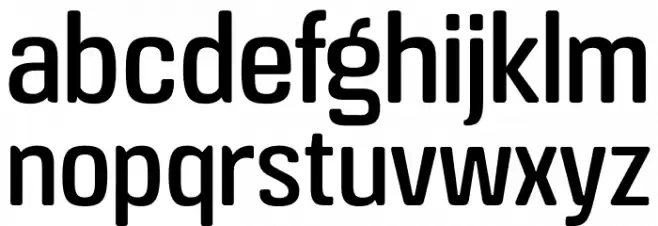 Crossfit Demo Regular Schriftart Kleinbuchstaben