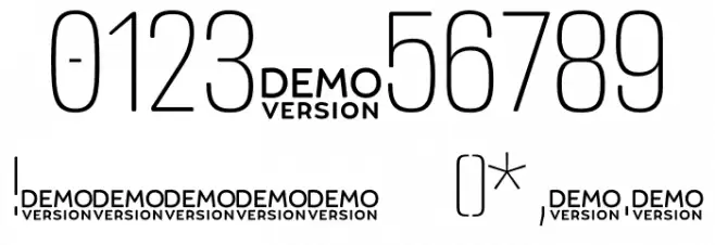 Crossfit Demo Thin Font OTHER CHARS