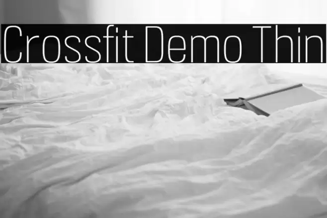 Crossfit Demo Thin Font examples