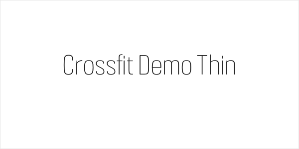 Crossfit Demo Thin Logo
