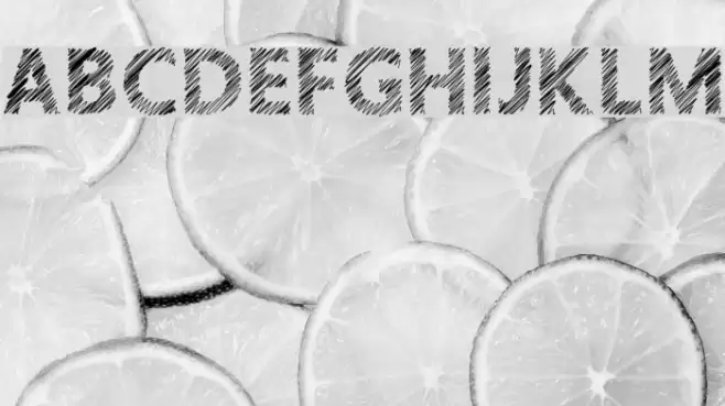 Crosshatcher Font examples