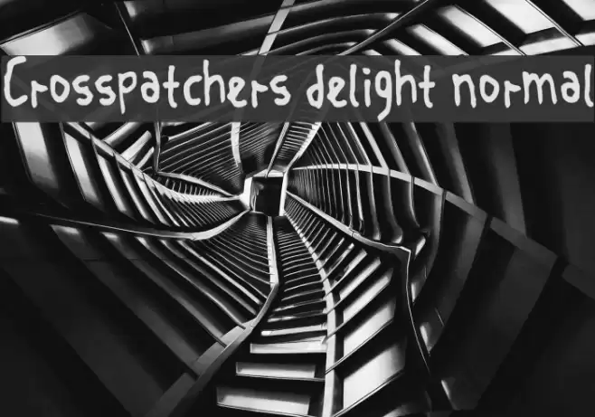 Crosspatchers delight normal Font examples