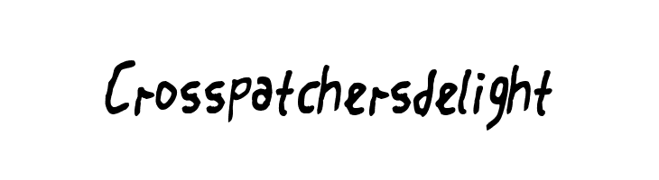 Crosspatchers delight  Descarca Fonturi Gratis