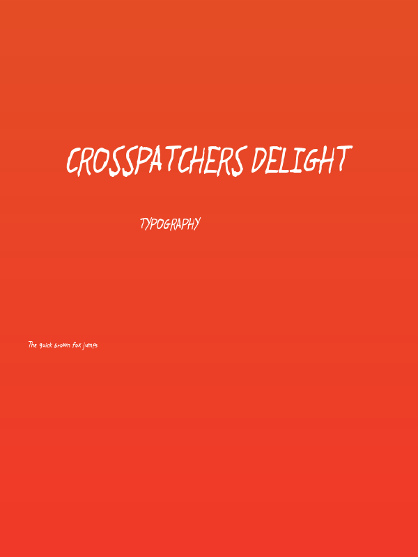 Crosspatchers delight Poster
