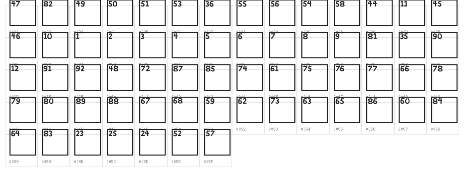 Crossword Character Map