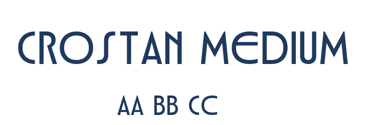 Crostan Medium Font Preview