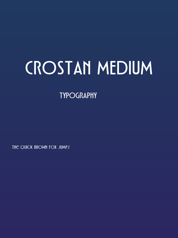 Crostan Medium Poster