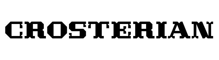 Crosterian  font caratteri gratis