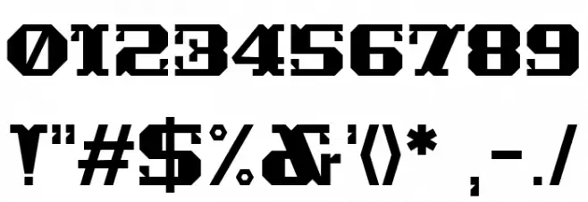 Crosterian Font OTHER CHARS