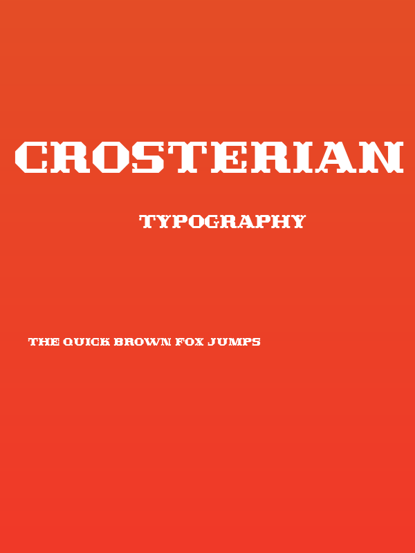 Crosterian Poster