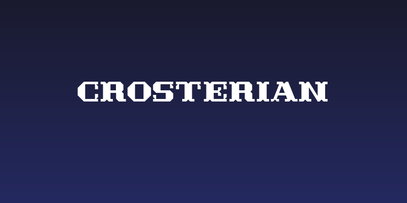 Crosterian Social Header