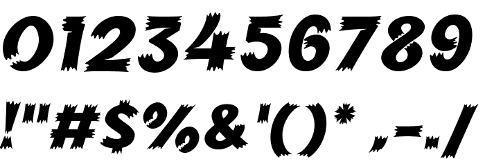 Crotah free version Italic Font OTHER CHARS