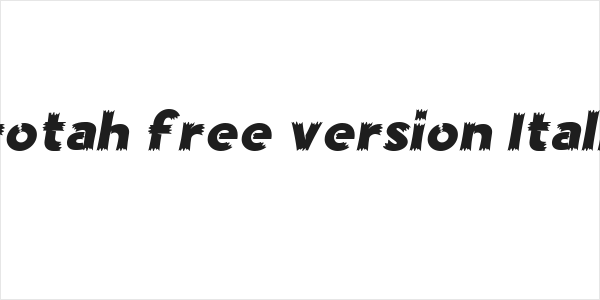 Crotah free version Italic Logo