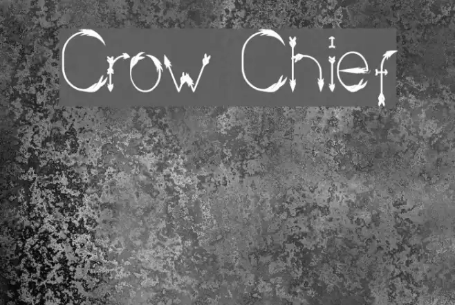 Crow Chief Font examples