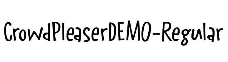 CrowdPleaserDEMO-Regular  नि: शुल्क फ़ॉन्ट्स डाउनलोड