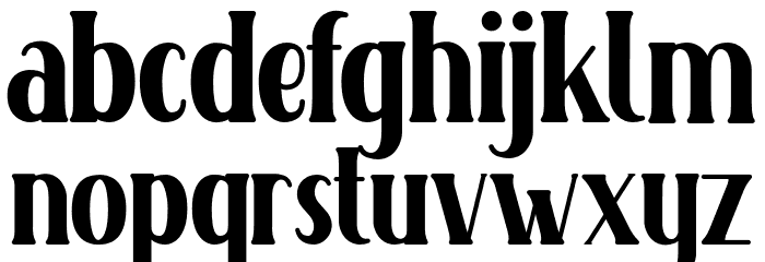 Crowded Font LOWERCASE