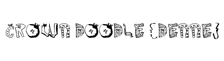 Crown Doodle {denne}  Descarca Fonturi Gratis