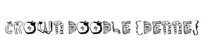 Crown Doodle {denne}  baixar fontes gratis