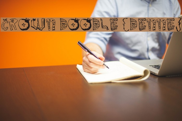 Crown Doodle {denne} Font examples