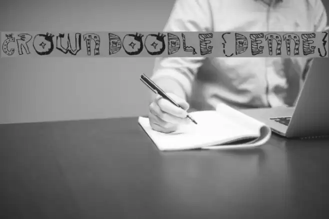 Crown Doodle {denne} フォント examples