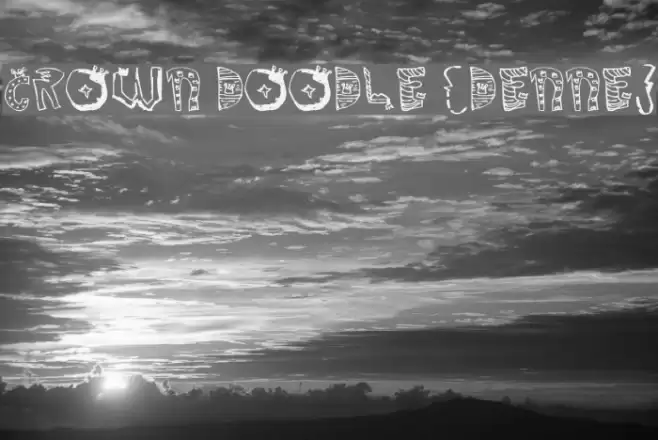 Crown Doodle {denne} フォント examples