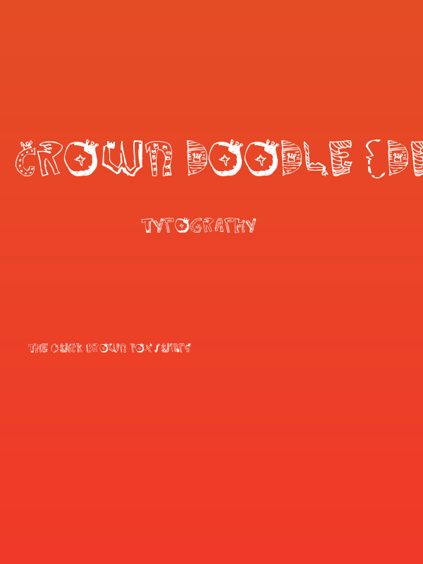 Crown Doodle {denne} Poster