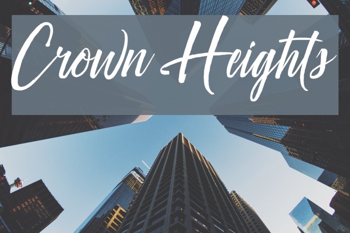 Crown Heights Font examples