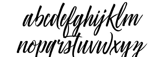 Crown Heights Font LOWERCASE