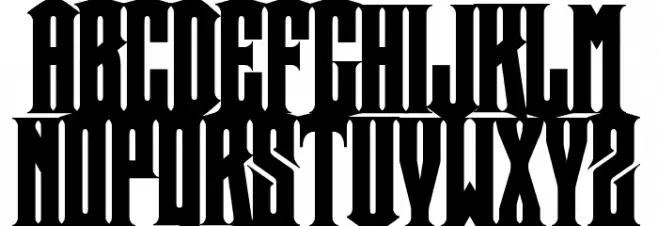 Crown Title Schriftart Groß