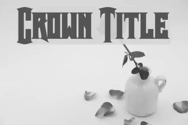 Crown Title Font examples