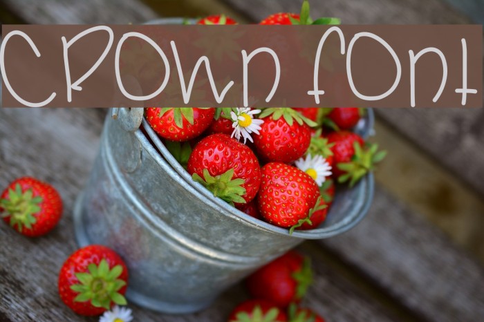 Crown Font examples