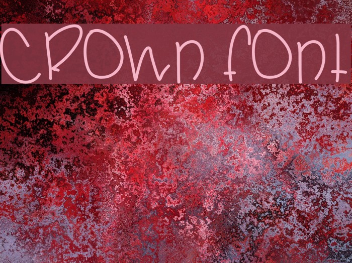 Crown Font examples