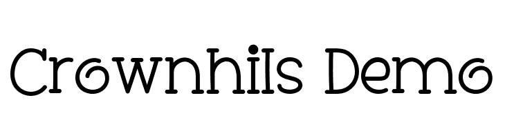 Crownhils Demo  Frei Schriftart Herunterladen