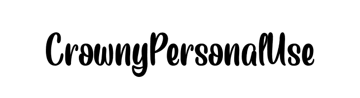 CrownyPersonalUse  नि: शुल्क फ़ॉन्ट्स डाउनलोड