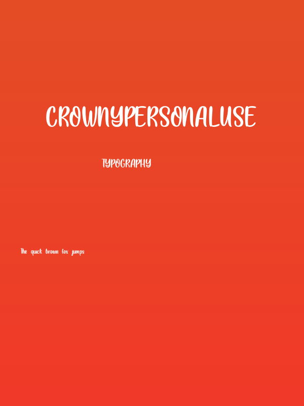 CrownyPersonalUse Poster