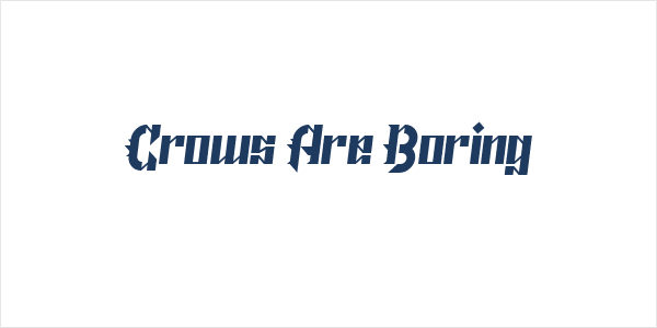 Crows Are Boring Logo