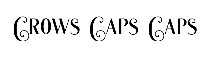 Crows Caps Caps  免费字体下载