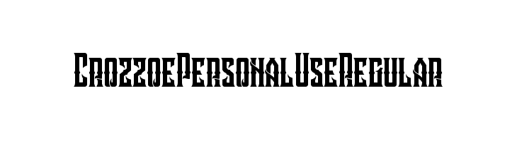 Crozzoe Personal Use Regular  font caratteri gratis