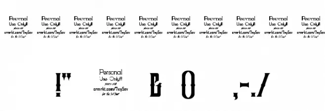 Crozzoe Personal Use Regular Font OTHER CHARS