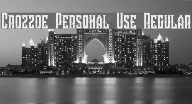 Crozzoe Personal Use Regular Font examples
