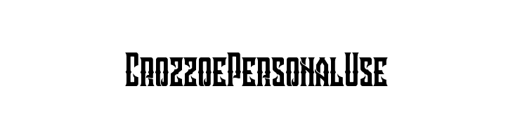 Crozzoe Personal Use Font