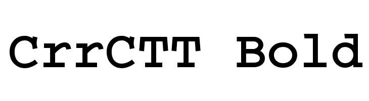 CrrCTT Bold Font