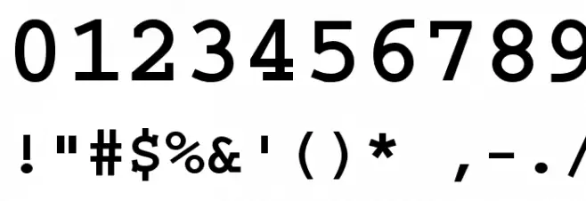 CrrCTT Bold Font OTHER CHARS