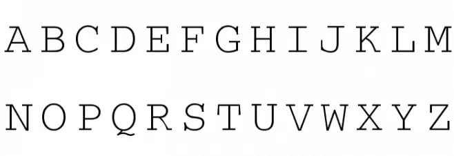CrrCTT 字体 大写