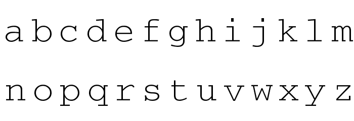 CrrCTT Font LOWERCASE