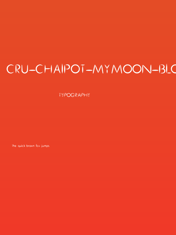 Cru-chaipot-mymoon-blod Poster