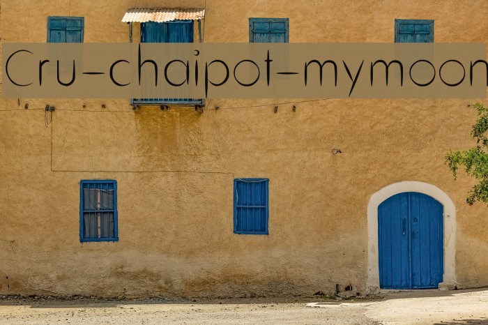Cru-chaipot-mymoon Font examples