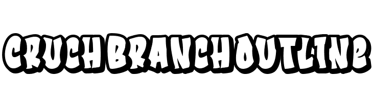 Cruch Branch Outline  Fuentes Gratis Descargar